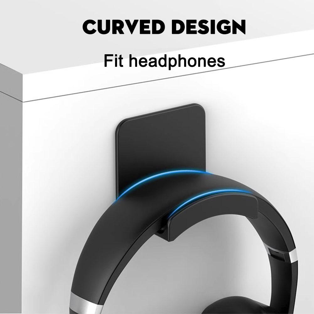 2Pcs Universal Plastic Wall Mo - Headphone Stand Desk ulasan dan harga