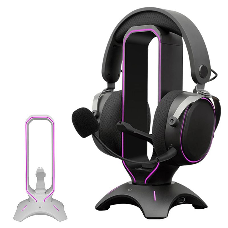 B27B RGB Gaming Headphone Stan - Headphone Stand Desk ulasan dan harga