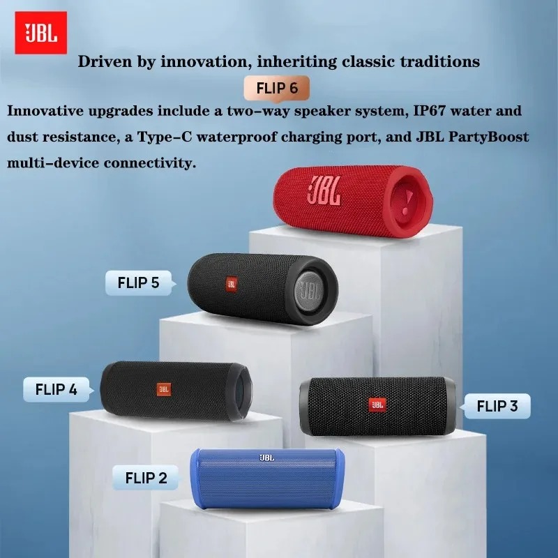 JBL Flip 6 Compact Outdoor Blu - Jbl Speaker Flip 6 ulasan dan harga