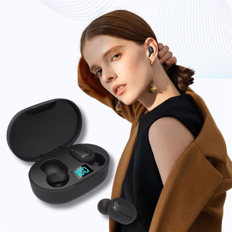 A6S TWS Earphone Wireless Blue - Bluetooth Headset On Ear ulasan dan harga
